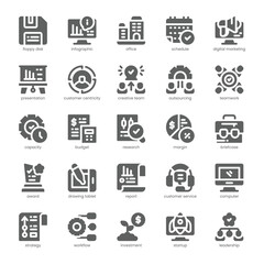 Corporate Deal Icon pack for your website, mobile, presentation, and logo design. Corporate Deal Icon solid design. Vector graphics illustration and editable stroke.