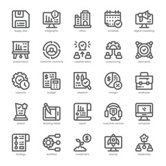 Corporate Deal Icon pack for your website, mobile, presentation, and logo design. Corporate Deal Icon outline design. Vector graphics illustration and editable stroke.