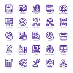 Corporate Deal Icon pack for your website, mobile, presentation, and logo design. Corporate Deal Icon line basic color design. Vector graphics illustration and editable stroke.