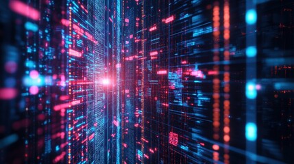 Fototapeta premium Colorful abstract background featuring dynamic lines and shapes in a vibrant display of colors