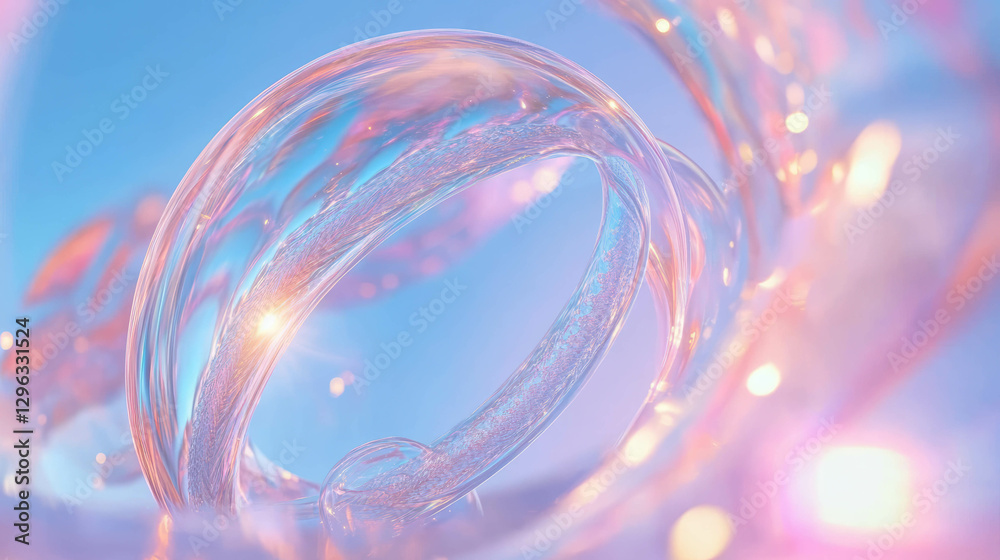 Poster Surreal portal to another dimension with swirling ethereal colors