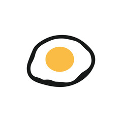Flat Omelette Icon