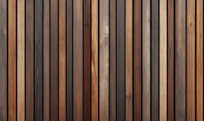 Fototapeta premium Dark Brown Vertical Wooden Planks Texture Background