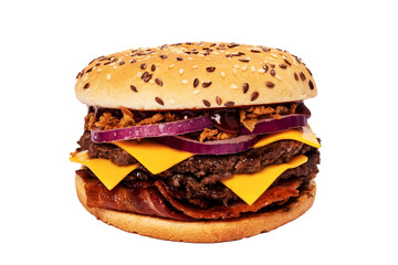 BBQ Beef Burger with Bacon