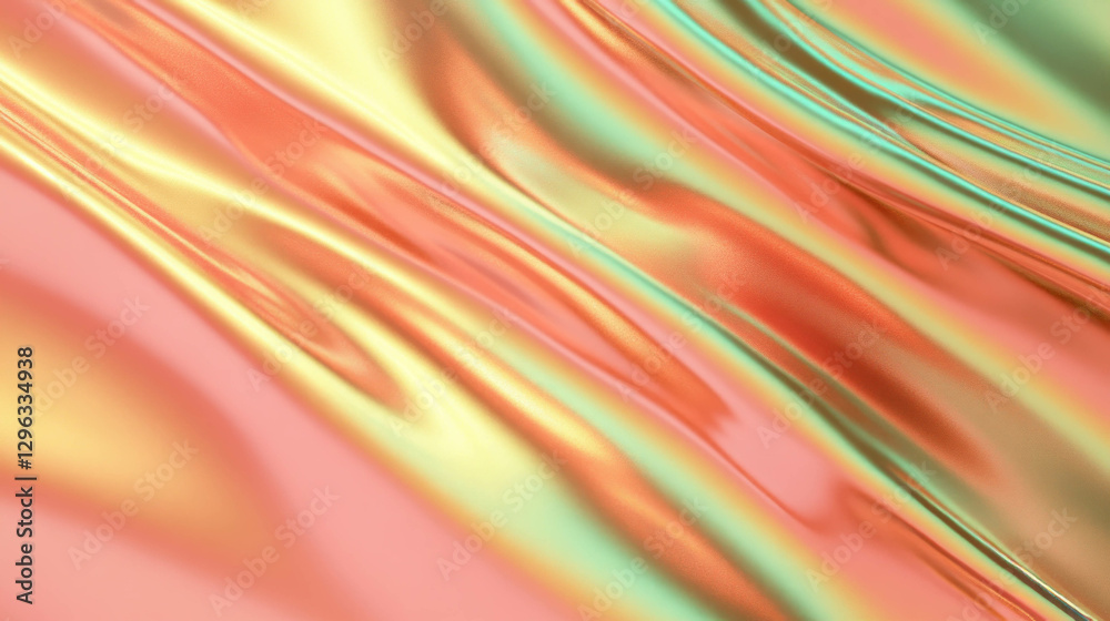 Poster vibrant abstract background with flowing makeup textures for design