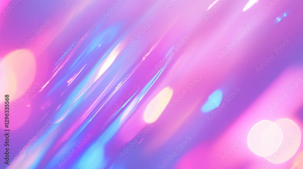 Poster vibrant abstract light patterns with a dreamlike atmosphere for creative design