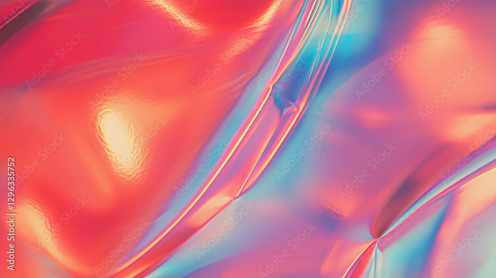 Poster Vibrant abstract background with blurred colorful shapes for design
