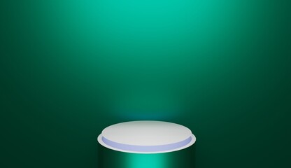 A beautiful 3d product stage with an eye-catching background 