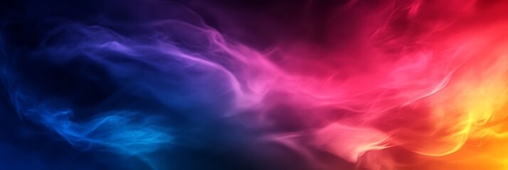Fototapeta premium Colorful Smoke Abstract Background - Vibrant abstract of swirling colored smoke, perfect for design projects needing a dynamic and colorful background