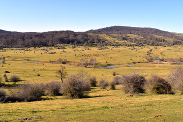 Obraz premium Legaire meadows in the Sierra Entzia or Encía.