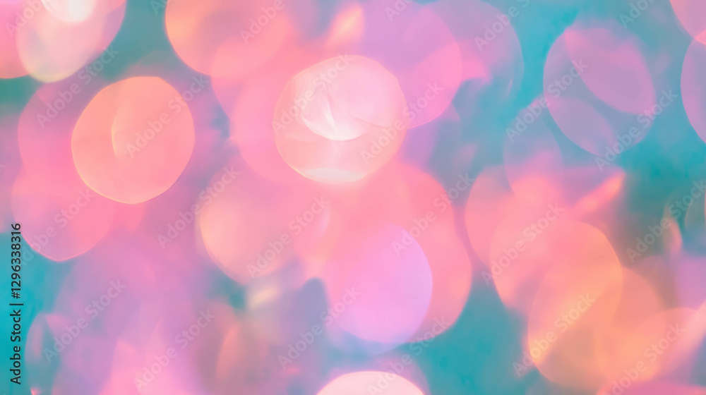 Poster dreamy abstract background with pastel colors and soft focus bokeh effect