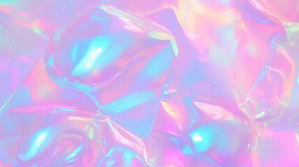 Fototapeta premium Iridescent bubble texture background for creative design projects