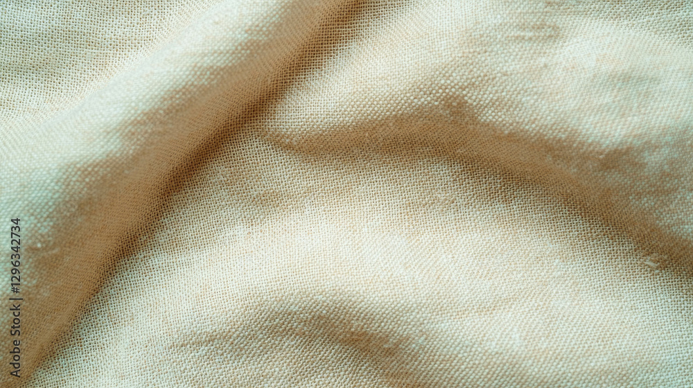 Poster Vintage canvas texture with frayed edges for design and craft projects