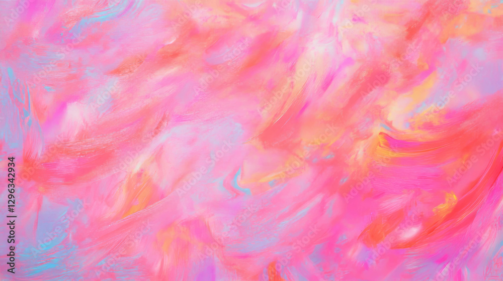 Poster Abstract pastel texture on canvas with loose weave background for creative design