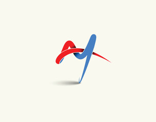A M Logo Branding Identity Corporate Vector Font Design.