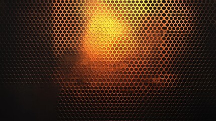 Honeycomb Pattern with Warm Light Background and Textured Surface