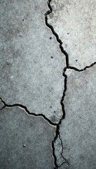 Obraz premium Abstract grey cracked concrete, weathered texture, image, art, material
