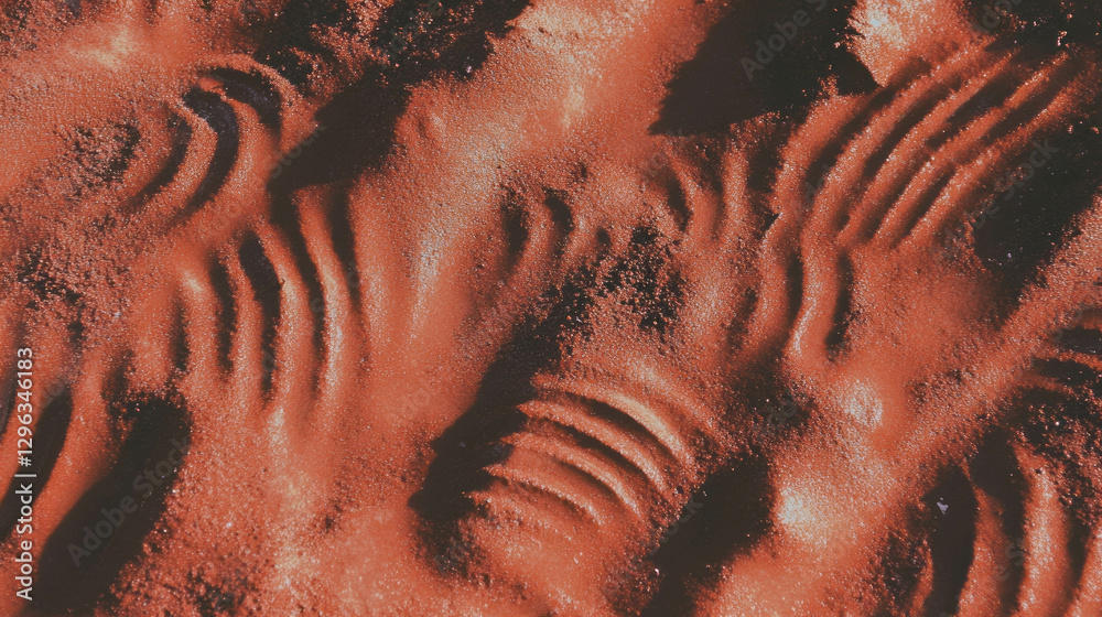 Poster Intricate clay texture with fingerprint patterns for artistic backgrounds and design