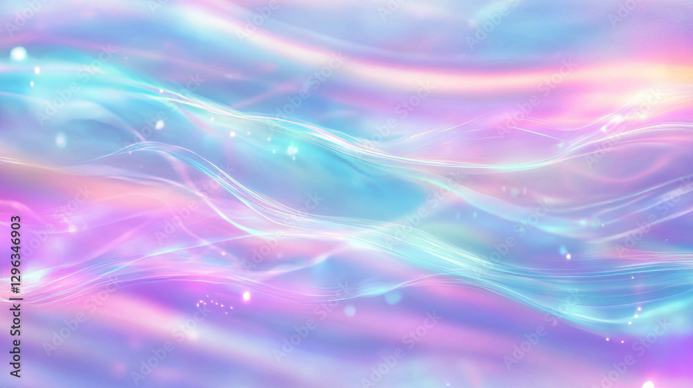 Aufkleber Abstract background with colorful energy waves and flowing patterns for creative design