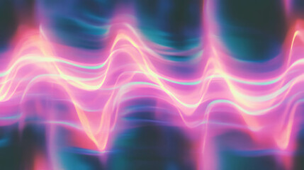 Obraz premium Colorful energy waves flowing through abstract background for modern design
