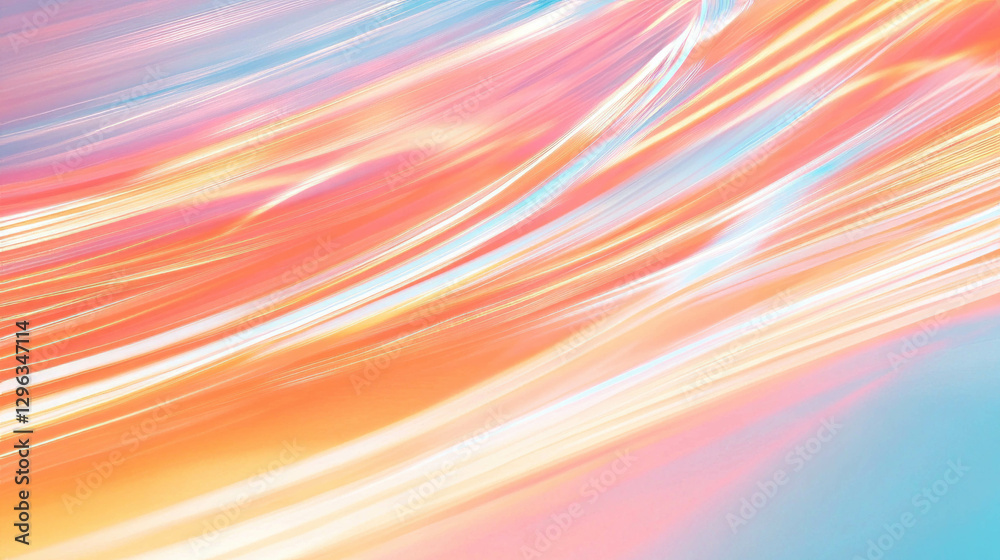 Poster Abstract background of colorful light trails and flowing patterns for creative design