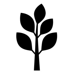 Simple Tree Icon  Minimalist Nature Symbol