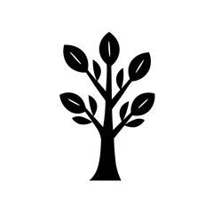 Simple Tree Icon  Minimalist Nature Symbol