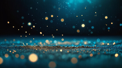 Glowing Abstract Bokeh Particles in a Dreamy Atmosphere
