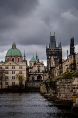 Naklejka premium charles bridge prague