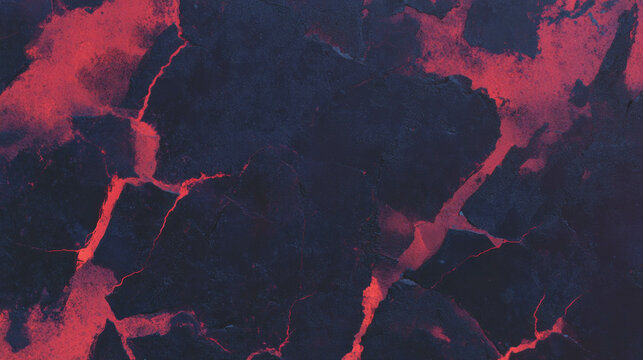 Abstract cracked concrete texture with bold red accents for modern design