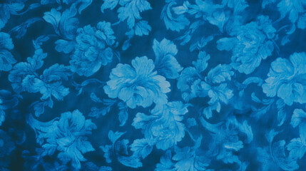 Intricate blue damask pattern design for elegant textures and backgrounds