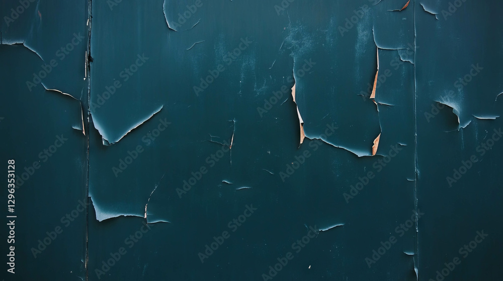 Poster textured background with dark peeling paint on metal surface for design projects