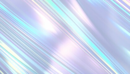 Obraz premium Abstract background, diagonal stripes, pastel colors, iridescent, holographic effect, gradient, soft blur, ethereal glow, digital art, smooth texture