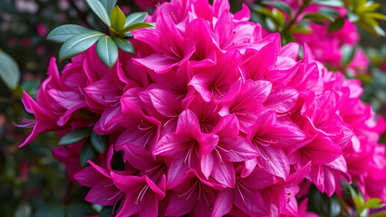 Obraz premium Vibrant Floral Allure: Showcasing the Captivating Beauty of Fuchsia Blooms
