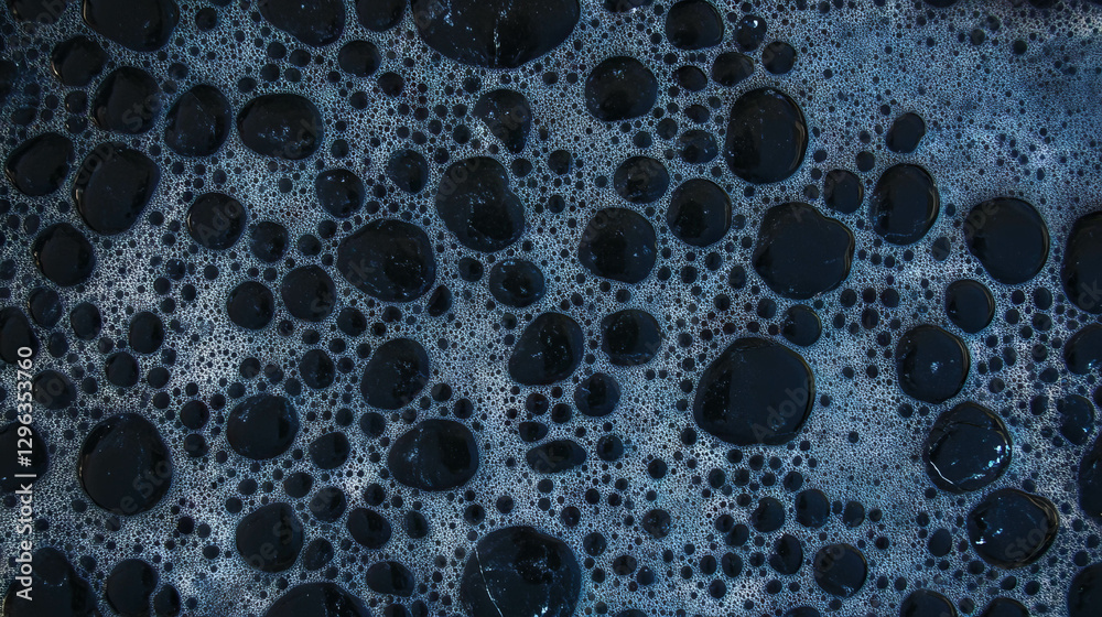 Aufkleber textured dark concrete surface with water droplets for creative design and background use