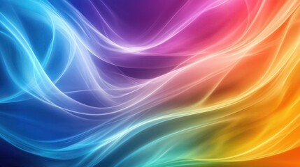 Obraz premium Colorful abstract waves, flowing energy, vibrant background, design element
