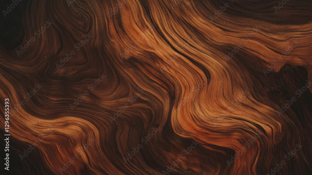Aufkleber dark wood texture with deep grain pattern for design backgrounds