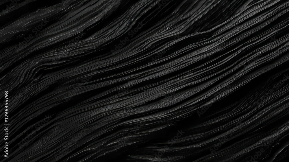 Poster Dark wood texture with deep scratches for rustic design concepts