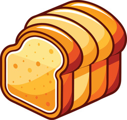 Cartoon Loaf of Bread