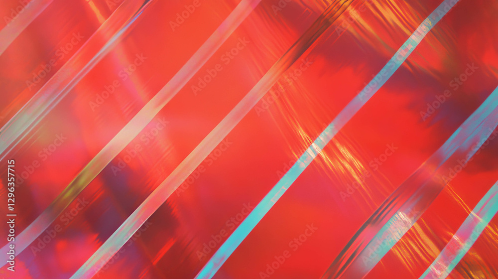 Poster Vibrant abstract background with diagonal lines and intersecting patterns