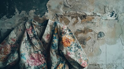 Vintage Stylish Jacket with Muted Tones on Studio Background
