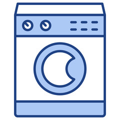 Washing Machine Blue Icon