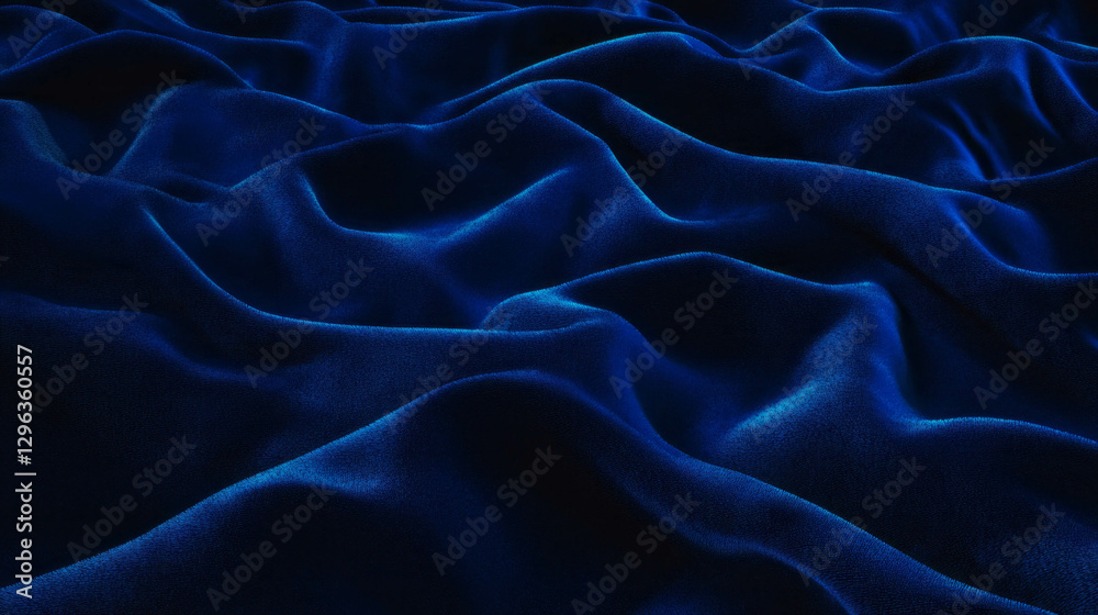 Poster Luxurious embossed velvet texture with rich intricate patterns for elegant design