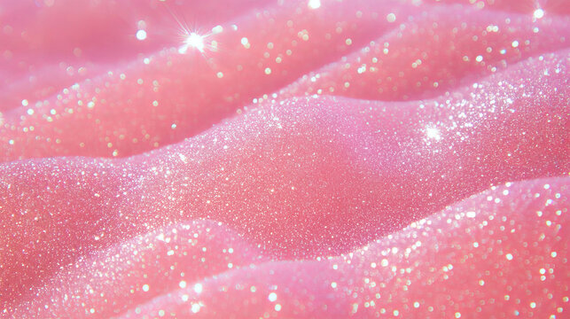 Enchanting fairy dust background with sparkling pink glitter for fantasy themes