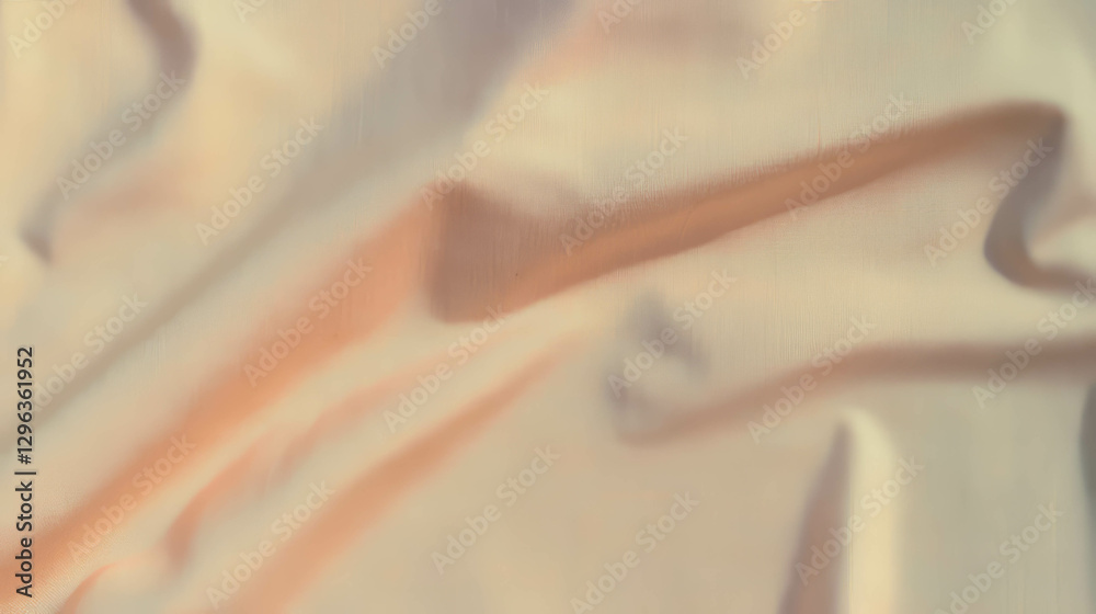 Poster Abstract canvas texture with soft beige and peach tones for creative design