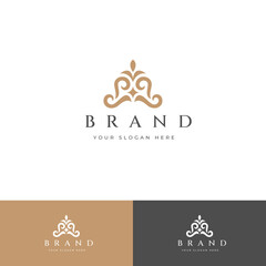 Stylish Floral Logo Design Template for Luxury Branding | Fully Editable