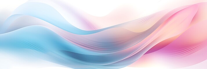 Ethereal Waves: A captivating abstract composition of fluid, translucent waves in gentle pastel hues. capturing the beauty and serenity of a flowing design