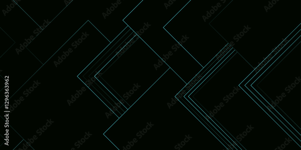 Leinwandbilder Abstract background with Dynamic geometry shapes. Scribble backgrounds Luxury dark background. Presentation design with realistic line geometric shape. Minimal lines futuristic tech background