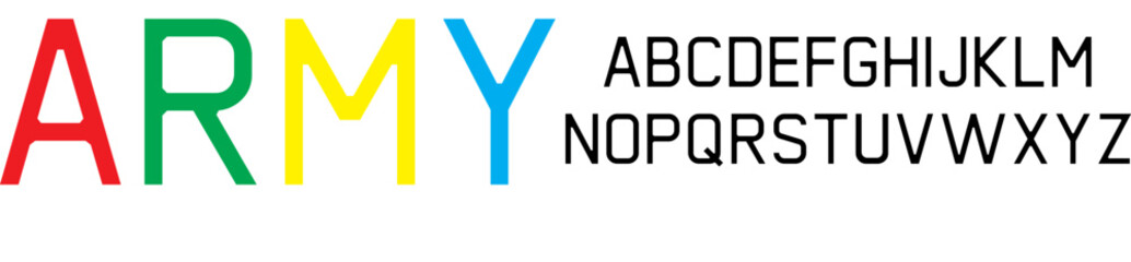 Fototapeta premium ACES07_Regular.font