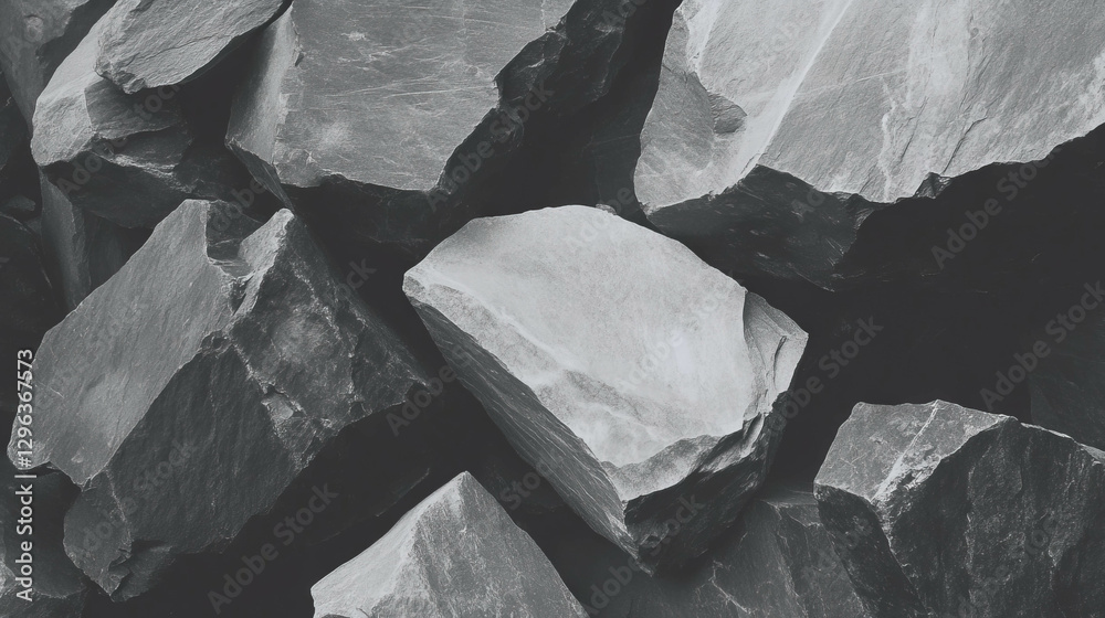 Poster natural gray quartzite rock texture for design and architecture